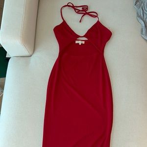 Meshki red maxi dress. Size medium, worn once.